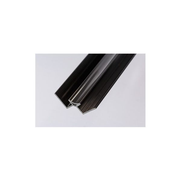 Internal Wall Panel Internal Corner Trim - 2400mm Black - For 10mm Bathroom/ Kitchen/ Ceiling Panels