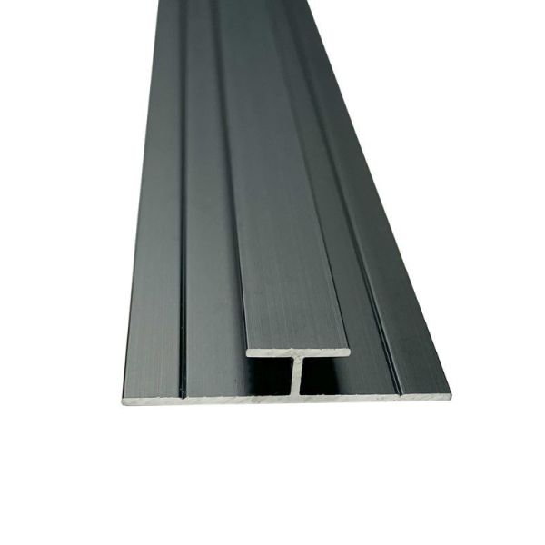 Compact Composite Wall Panel 4mm H Joint Trim - 2440mm Black Tile