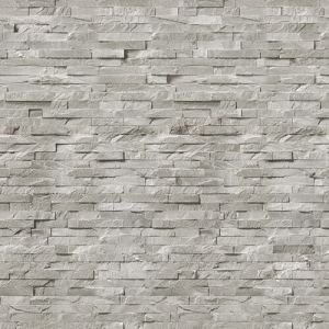 Internal Cladding Panel - 250mm x 2600mm x 8mm Natural Stone Light Grey - Pack of 4 - For Bathrooms/ Kitchens/ Ceilings
