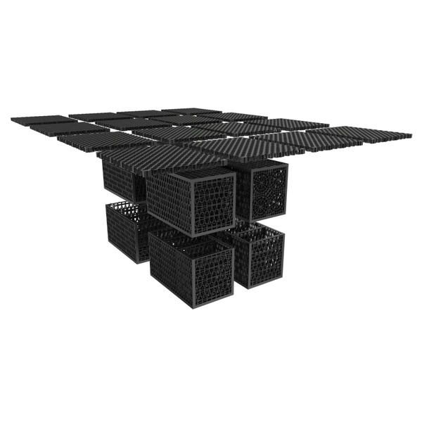 Rainsmart 65 Tonne Soakaway Crate Set For Heavier Soils Assembled - 1 Cubic Metre Kit