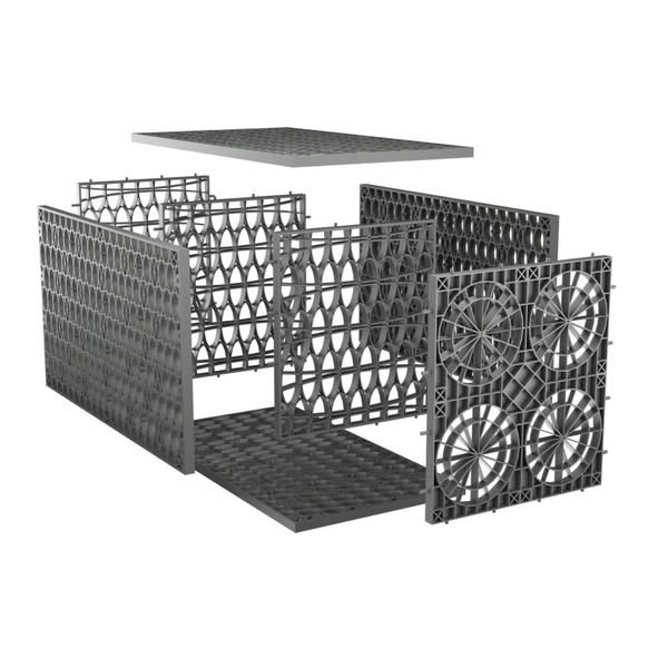 Rainsmart 24 Tonne Shallow Soakaway Crate Set Flat-Packed - 5 Cubic Metre Kit