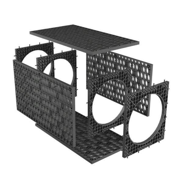 Rainsmart 24 Tonne Inspection Channel Soakaway Crate Flat-Packed - 0.25 Cubic Metres