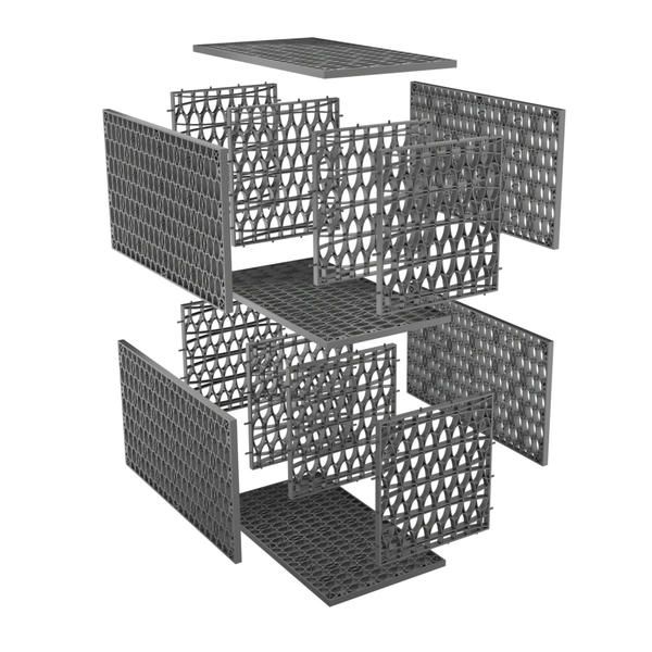 Rainsmart 24 Tonne Soakaway Crate Set Assembled - 1 Cubic Metre Kit