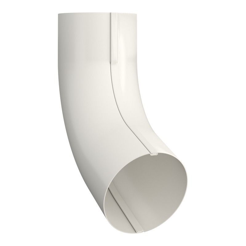 Lindab Aluminium Conical Pipe Bend 70 - 100mm White