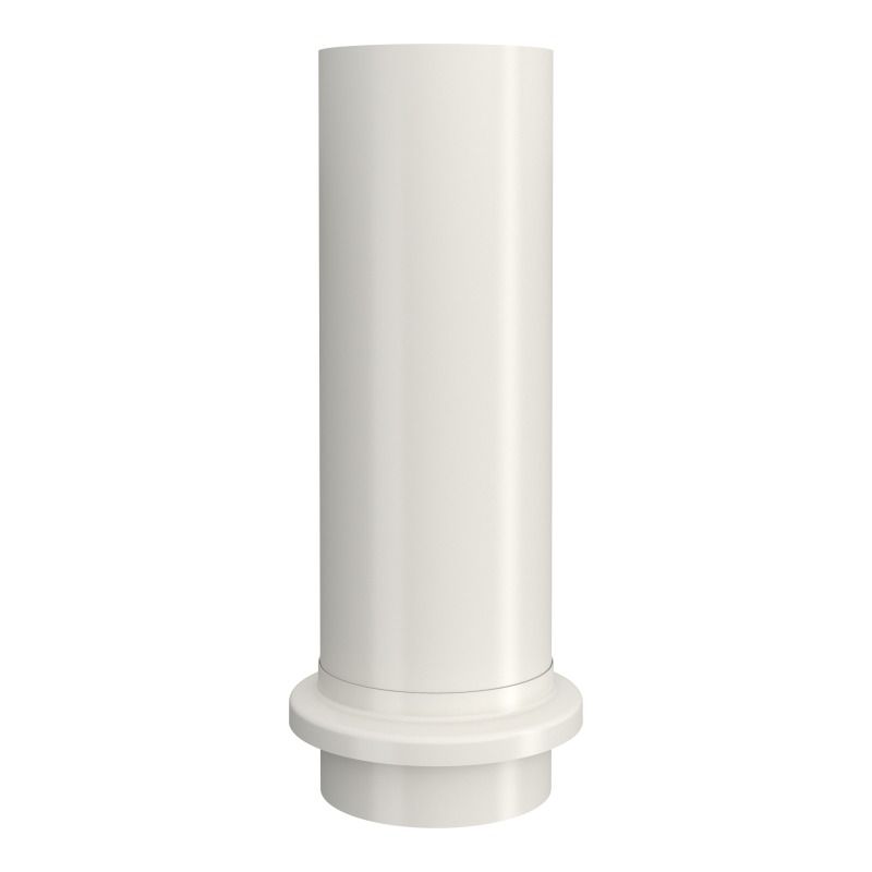 Lindab Aluminium Drain Shoe - 100mm White