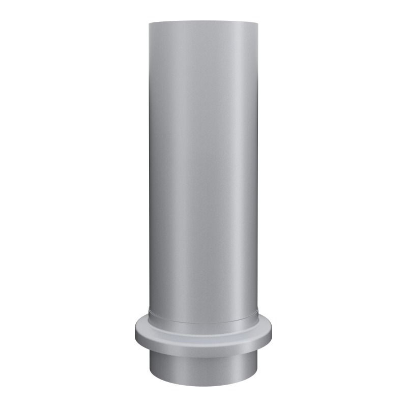 Lindab Aluminium Drain Shoe - 75mm Silver Metallic