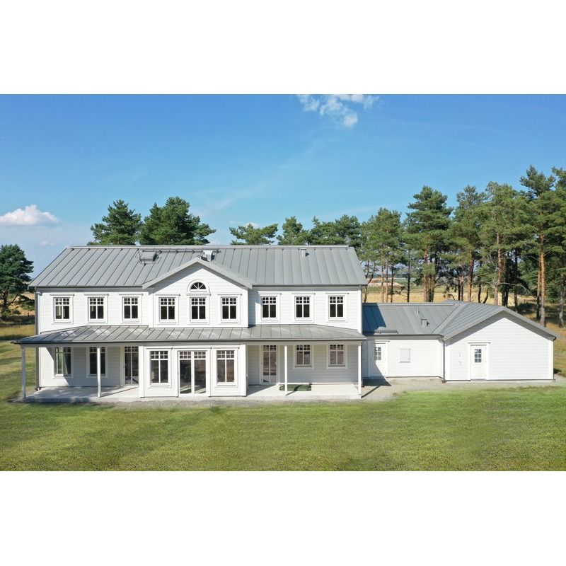 Lindab Aluminium Drain Shoe - 75mm Silver Metallic