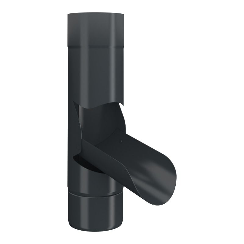 Lindab Aluminium Adjustable Diverter - 100mm Anthracite Grey