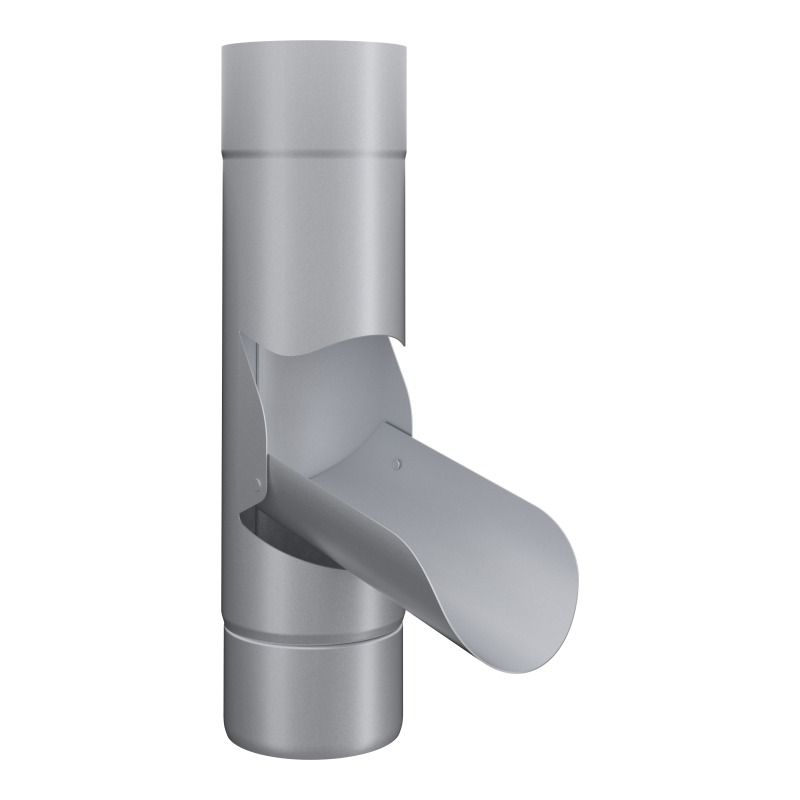 Lindab Aluminium Adjustable Diverter - 100mm Silver Metallic