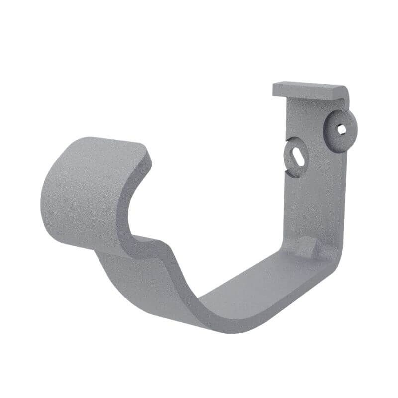 Lindab Aluminium Gutter Fascia Bracket - 125mm Silver Metallic