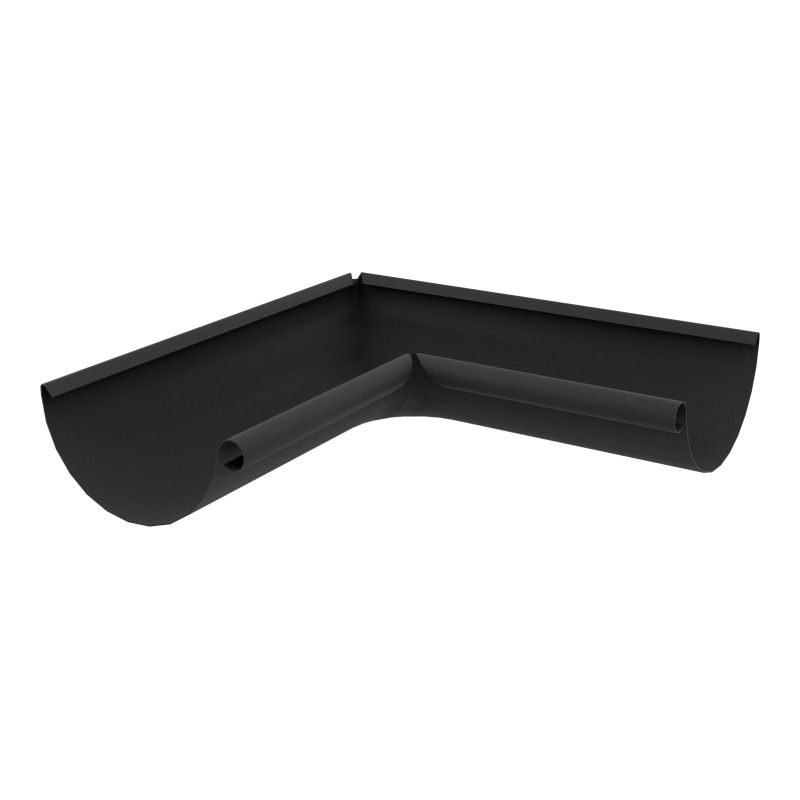Lindab Aluminium Gutter Internal Angle 135 - 125mm Anthracite Grey