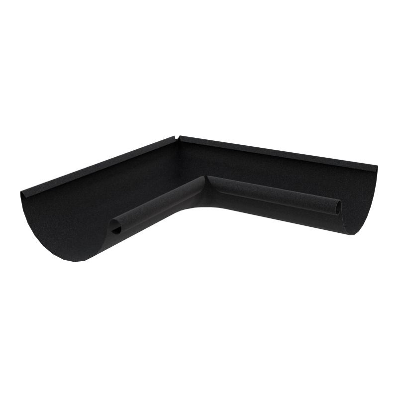 Lindab Aluminium Gutter Internal Angle 135 - 125mm Black