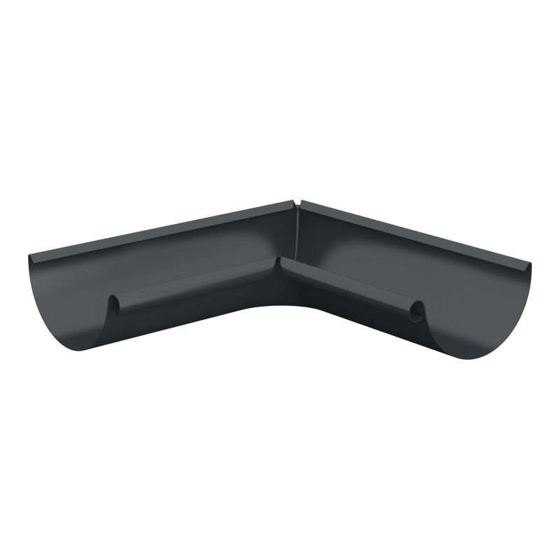 Lindab Aluminium Gutter Internal Angle 90 - 150mm Anthracite Grey