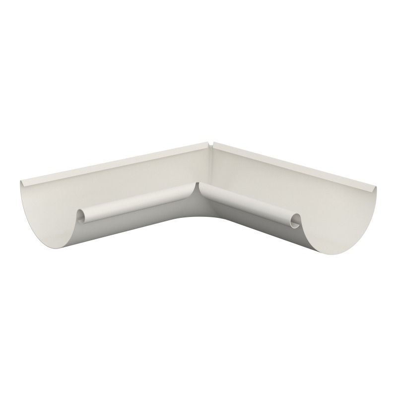 Lindab Aluminium Gutter Internal Angle 90 - 150mm White