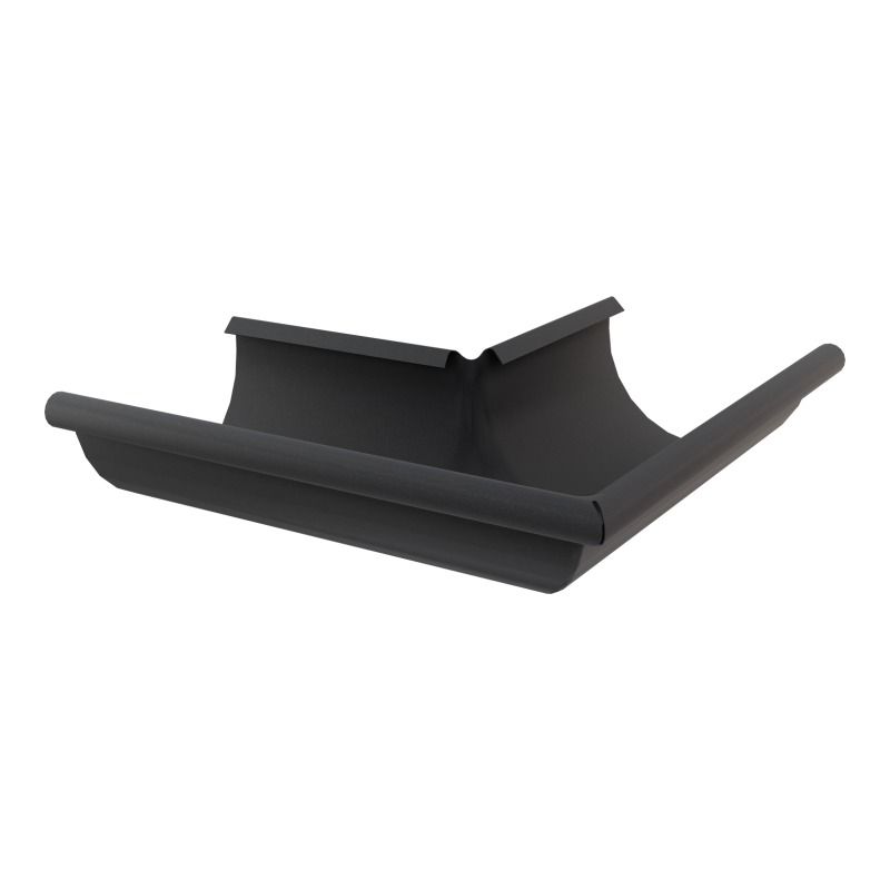 Lindab Aluminium Gutter External Angle 135 - 125mm Anthracite Grey