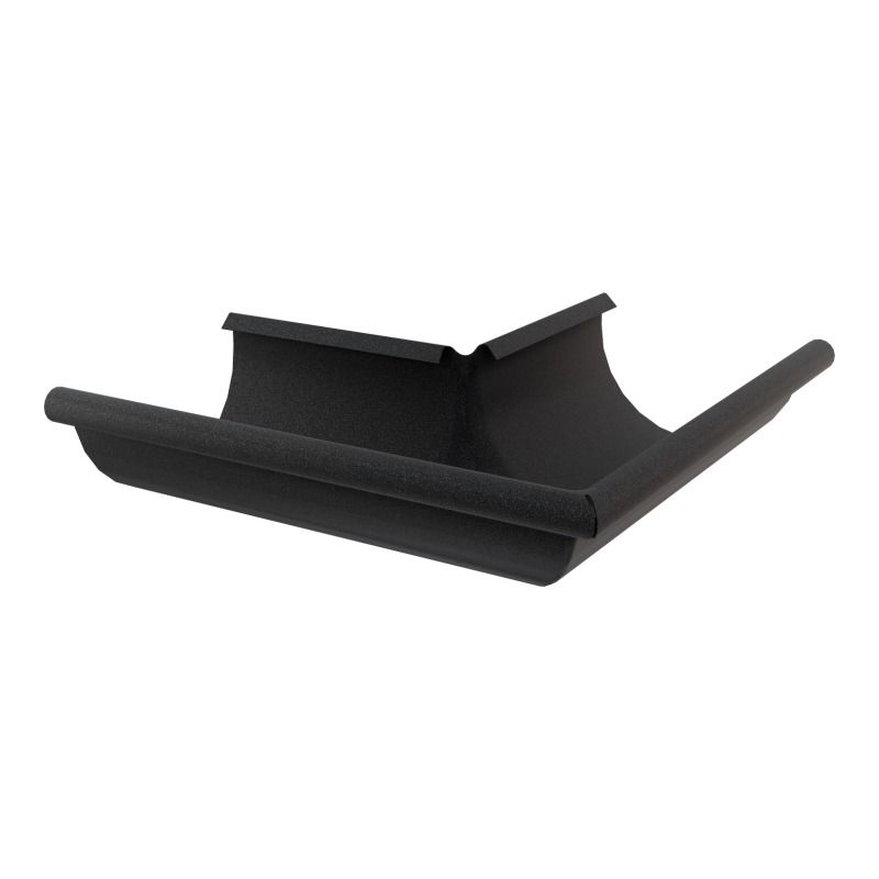 Lindab Aluminium Gutter External Angle 135 - 125mm Black