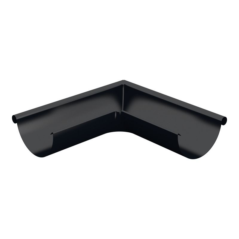 Lindab Aluminium Gutter External Angle 90 - 150mm Black