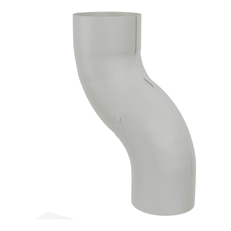 Lindab Aluminium One-Piece Offset - 75mm White