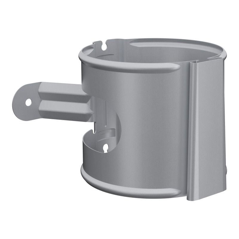 Lindab Aluminium Downpipe Bracket - 100mm Silver Metallic