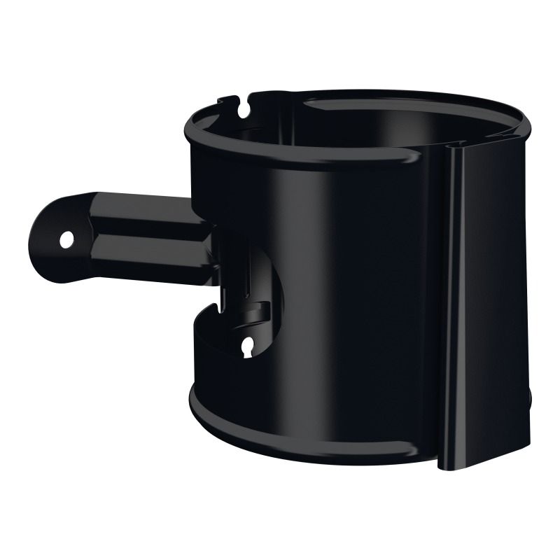 Lindab Aluminium Downpipe Bracket - 75mm Black