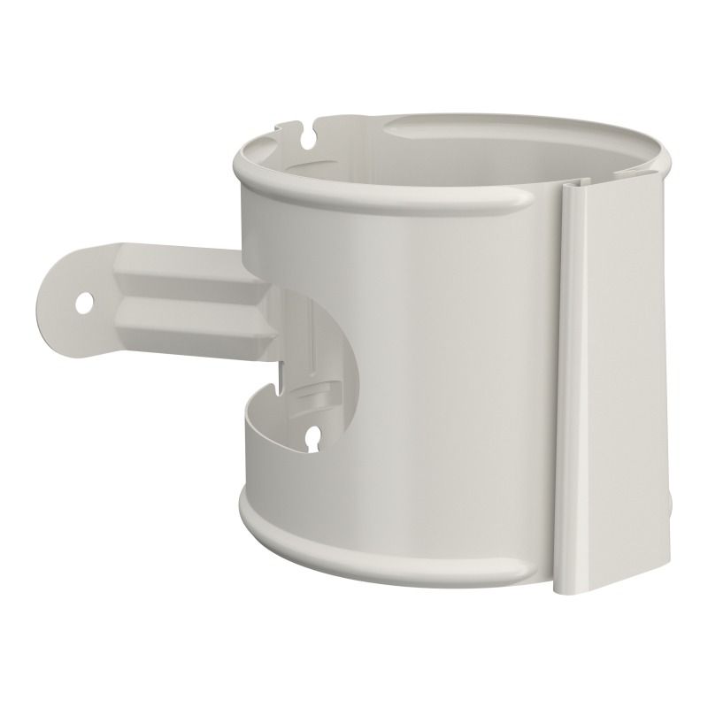 Lindab Aluminium Downpipe Bracket - 87mm White