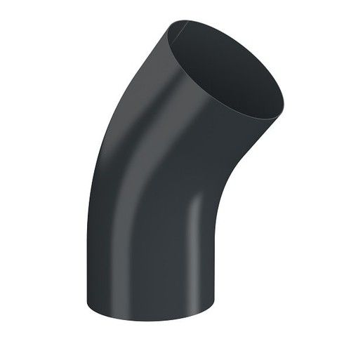Lindab Steel Conical Downpipe Bend 45 - 100mm Anthracite Grey