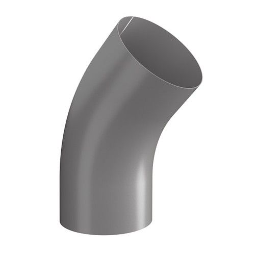 Lindab Steel Conical Downpipe Bend 45 - 75mm Anthracite Metallic