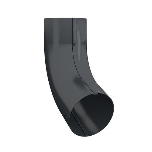 Lindab Steel Conical Downpipe Bend 70 - 75mm Anthracite Grey