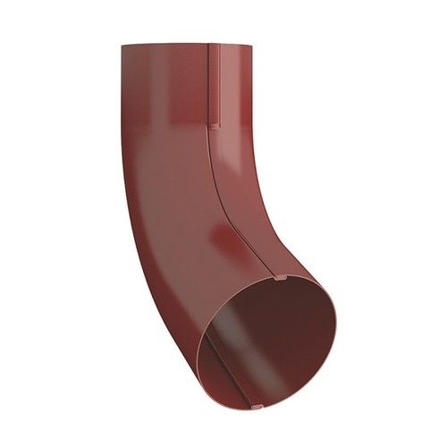 Lindab Steel Conical Downpipe Bend 70 - 87mm Dark Red