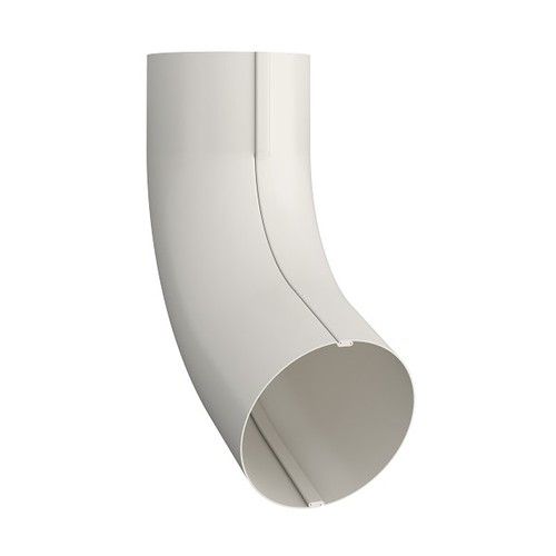 Lindab Steel Conical Downpipe Bend 70 - 87mm Antique White