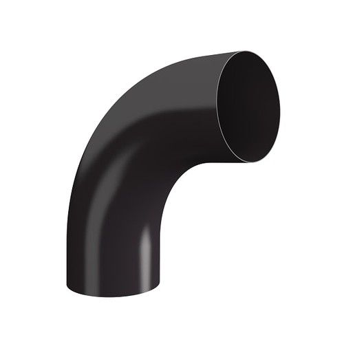 Lindab Steel Conical Downpipe Bend 85 - 100mm Coffee Brown
