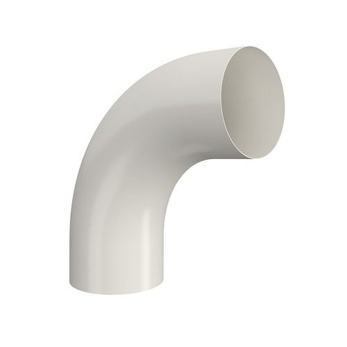 Lindab Steel Conical Downpipe Bend 85 - 100mm Antique White