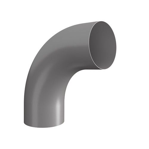 Lindab Steel Conical Downpipe Bend 85 - 87mm Anthracite Metallic