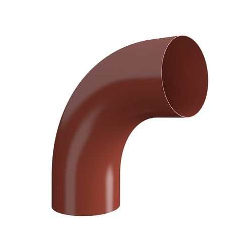 Lindab Steel Conical Downpipe Bend 85 - 87mm Tile Red