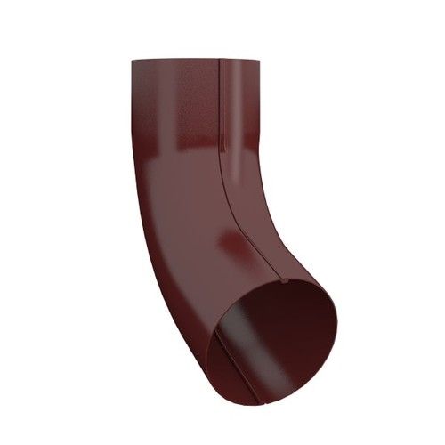 Lindab Steel Downpipe Bend with Socket 70 - 120mm Dark Red