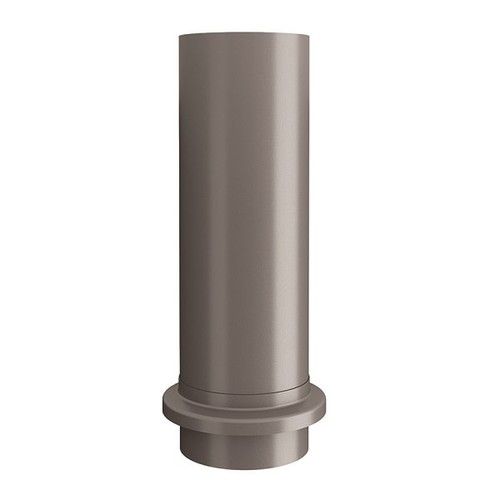 Lindab Steel Drain Shoe - 100mm Anthracite Metallic