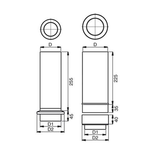 Lindab Steel Drain Shoe - 100mm Black