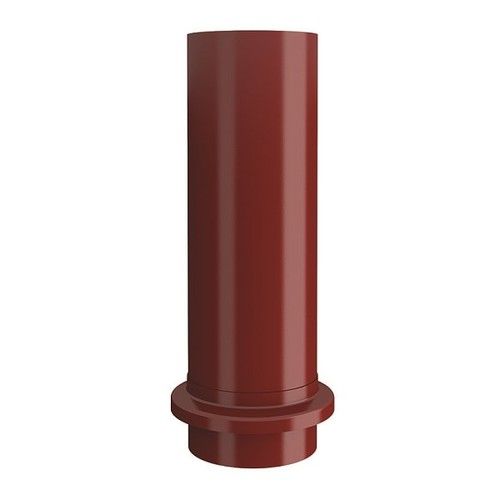 Lindab Steel Drain Shoe - 100mm Dark Red