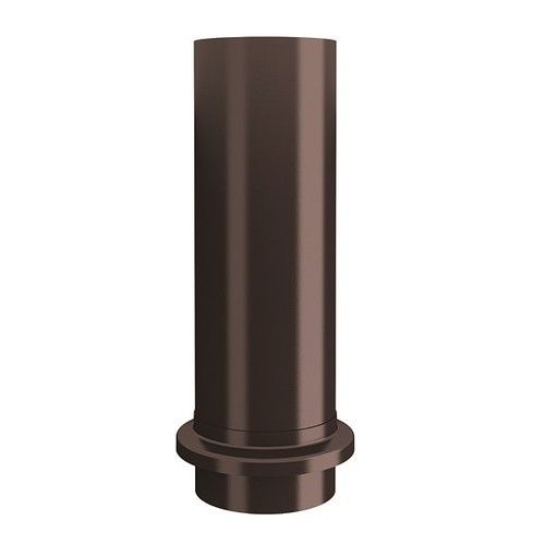 Lindab Steel Drain Shoe - 87mm Coffee Brown