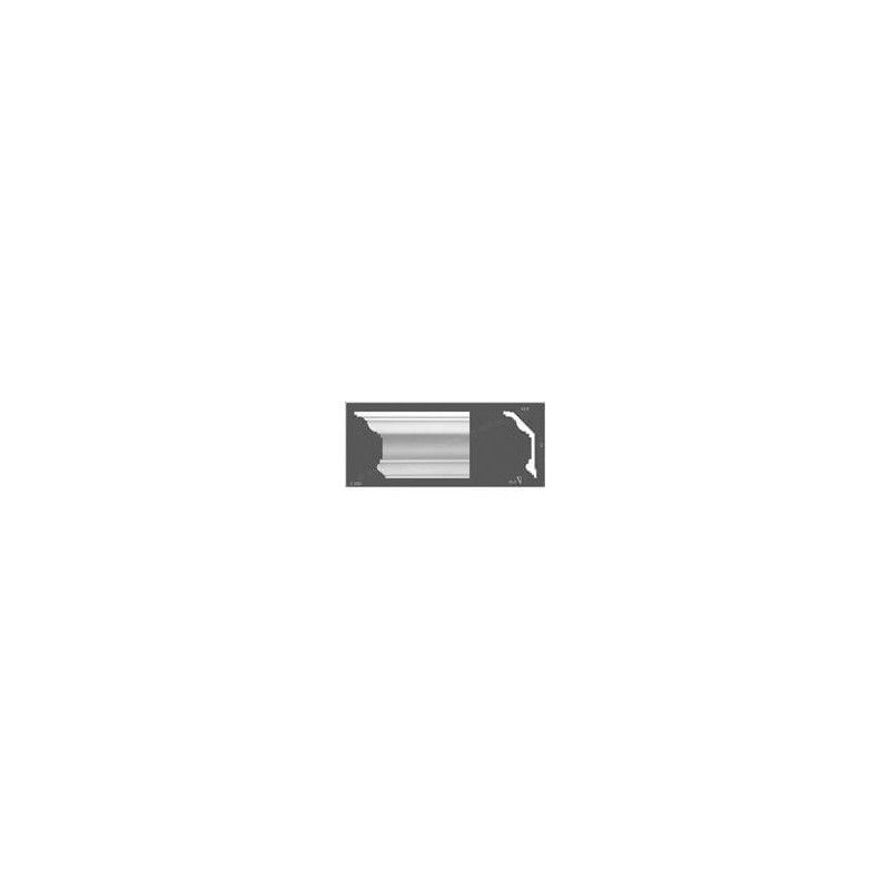 Cornice Moulding Exterior - 2000mm x 230mm x 115mm White