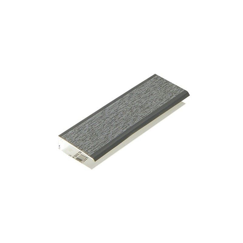 FloPlast Shiplap Cladding Two Part Top Edge Trim - 5mtr Anthracite Grey Woodgrain