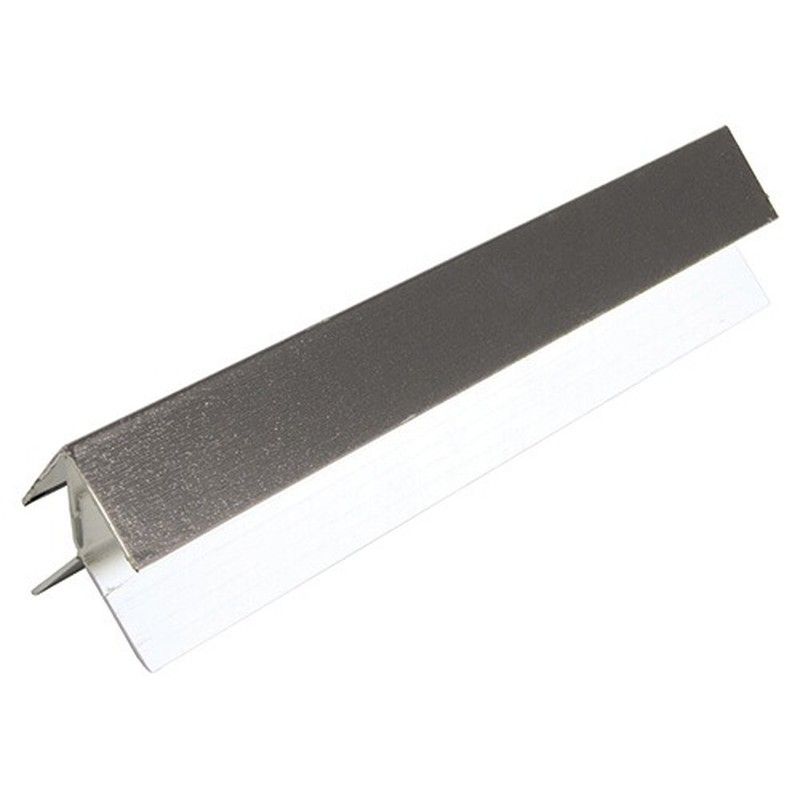 FloPlast Shiplap Cladding External Corner - 5mtr Anthracite Grey Woodgrain
