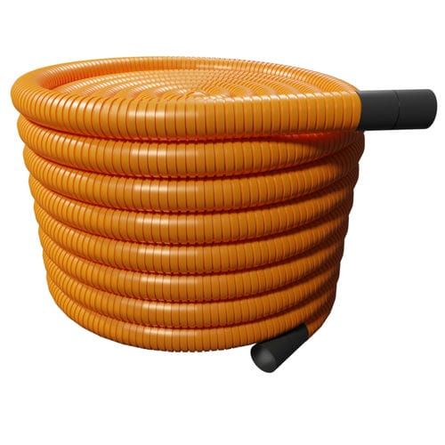 Flexi Underground Ducting Street Lighting- 110mm (O.D.) x 50mtr Orange Coil