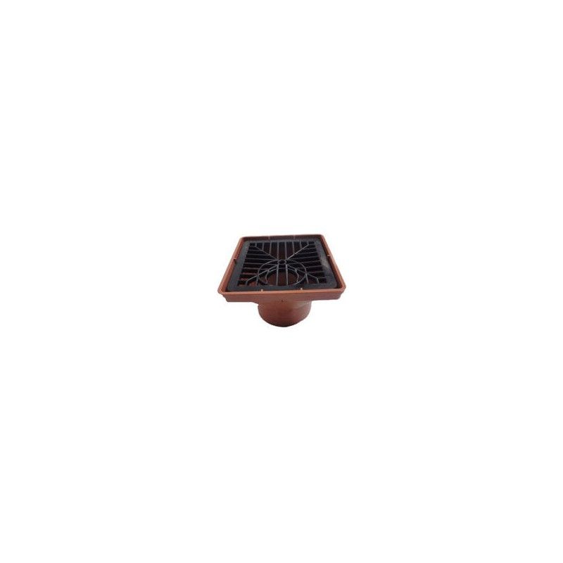 FloPlast Drainage Square Hopper and Grid - 110mm