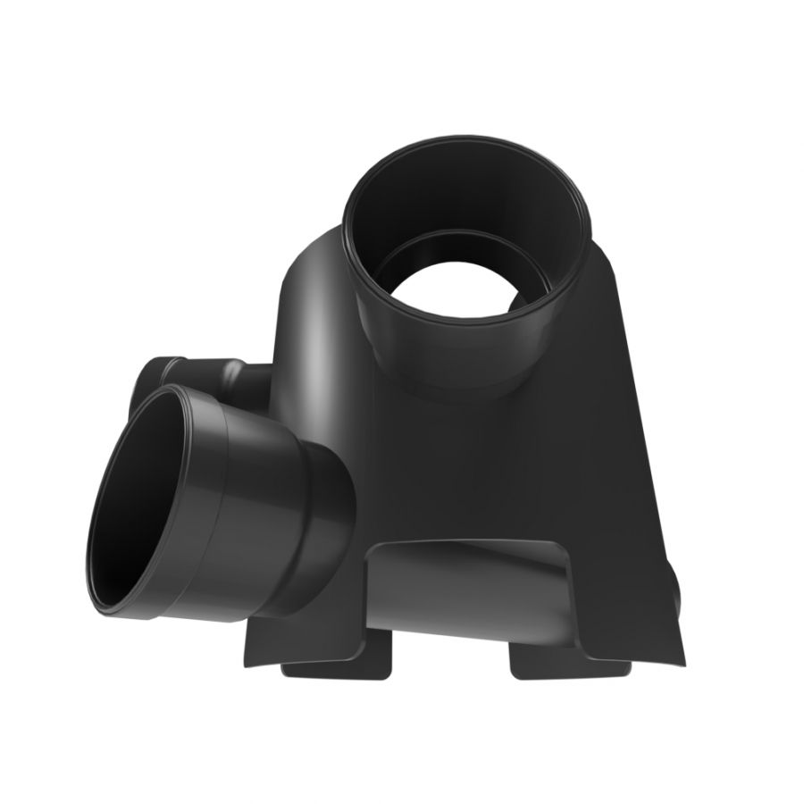 FloPlast Inspection Chamber Base 3 Fixed Inlets - 300mm Diameter