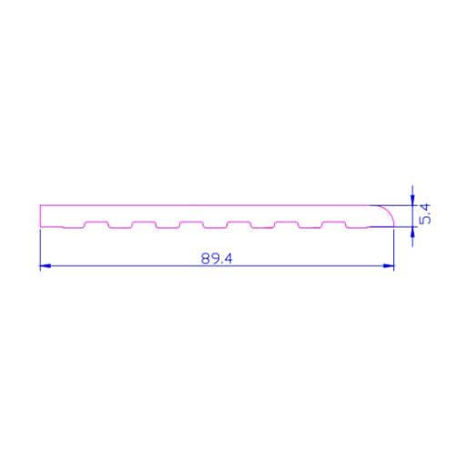 PVC Architrave - 90mm x 5mtr White