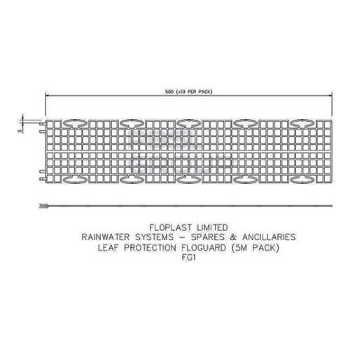 FloPlast Floguard Gutter Guard - 100mtr Pack