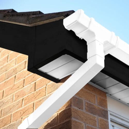 175mm Black Ash Woodgrain Fascia Board - 18mm x 5mtr