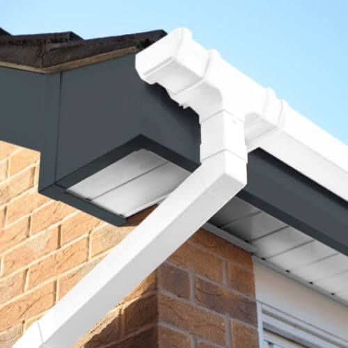 200mm Anthracite Grey Woodgrain Fascia Board - 18mm x 5mtr