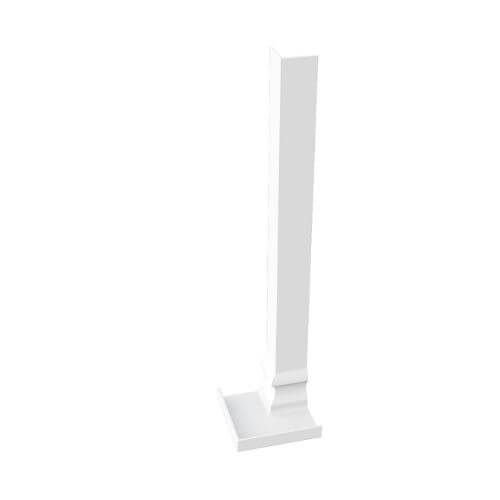 White Ogee Fascia Internal Corner - 300mm